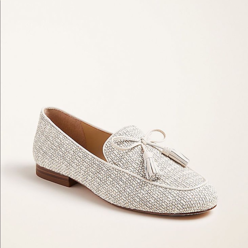 New Ann Taylor White Tassel Loafer